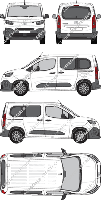 Fiat Doblò, station wagon, L1, Rear Flap, 2 Sliding Doors (2024)