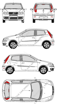 Fiat Punto Hatchback, 2003–2007 (Fiat_106)