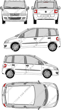 Fiat Multipla station wagon, a partire da 2004 (Fiat_120)