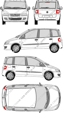 Fiat Multipla Station wagon, from 2004 (Fiat_120)