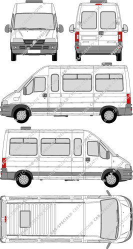 Fiat Ducato 14-Sitzer, 14-Sitzer, Minibus, 1 Sliding Door (2004)