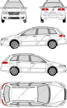 Fiat Croma station wagon, 2005–2008 (Fiat_124)