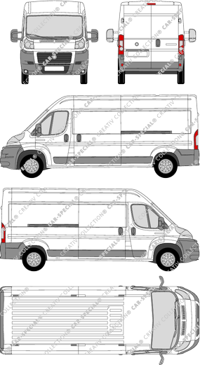 Fiat Ducato, furgón, L4H2, 2 Sliding Doors (2006)