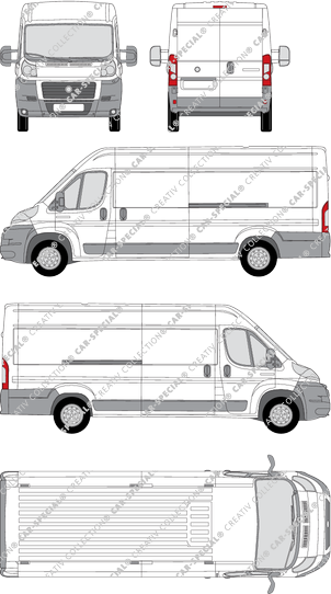Fiat Ducato, van/transporter, L5H2, 2 Sliding Doors (2006)