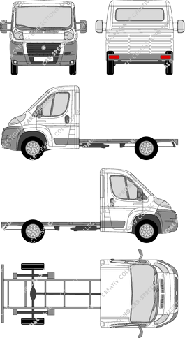 Fiat Ducato, Telaio per sovrastrutture, L2, Einzelkabine (2006)