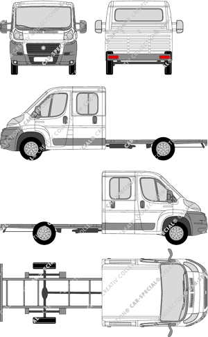 Fiat Ducato, Chassis for superstructures, L4, long wheelbase, double cab (2006)