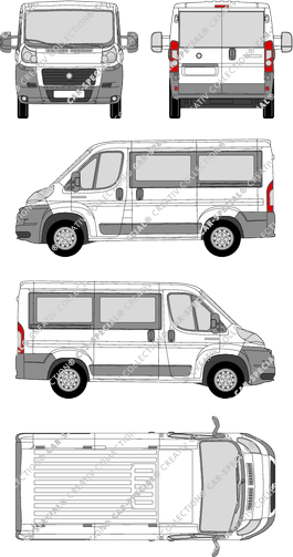 Fiat Ducato, microbús, L1H1, 2 Sliding Doors (2006)