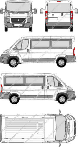 Fiat Ducato, minibus, L2H1, 1 Sliding Door (2006)