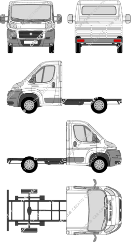 Fiat Ducato, Chassis for superstructures, L1, single cab (2006)