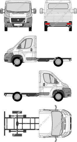 Fiat Ducato, Fahrgestell für Aufbauten, L1, Einzelkabine (2006)