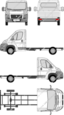 Fiat Ducato, Chassis for superstructures, L3, single cab (2006)