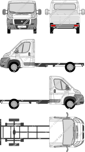 Fiat Ducato, Telaio per sovrastrutture, L3, Einzelkabine (2006)