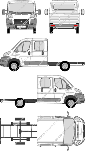 Fiat Ducato, Chassis for superstructures, L2, double cab (2006)