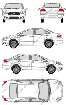 Fiat Linea Limousine, 2007–2012 (Fiat_198)