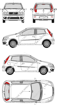 Fiat Punto Classic, Classic, Hatchback, 3 Doors (2007)