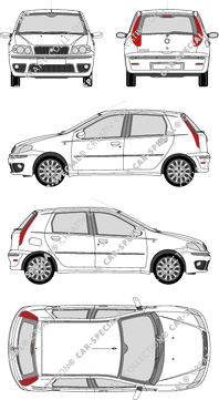 Fiat Punto Classic, Classic, Hatchback, 5 Doors (2007)