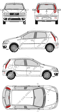 Fiat Punto Classic, Classic, Kombilimousine, 5 Doors (2007)