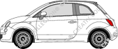 Fiat 500 Descapotable hatchback, 2009–2015