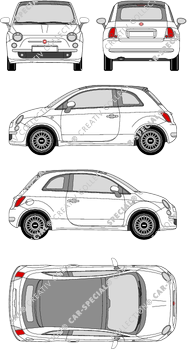 Fiat 500 décapotable hayon, 2009–2015 (Fiat_213)