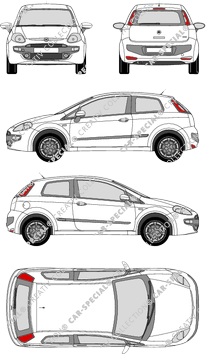 Fiat Punto Hatchback, 2009–2011 (Fiat_225)