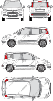 Fiat Panda Kombilimousine, 2012–2020 (Fiat_262)