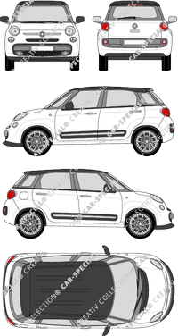 Fiat 500L Kombi, 2012–2017 (Fiat_263)