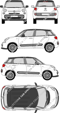 Fiat 500L, station wagon, 5 Doors (2012)