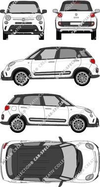 Fiat 500L Trekking, Trekking, Station wagon, 5 Doors (2013)