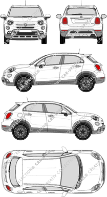 Fiat 500X Kombi, 2015–2017 (Fiat_353)