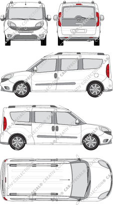 Fiat Doblò Cargo Maxi, Cargo Maxi, furgone, L2H1, Rear Flap, 1 Sliding Door (2015)