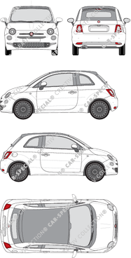 Fiat 500 décapotable hayon, 2015–2020 (Fiat_424)