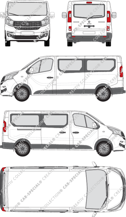 Fiat Talento, minibus, L2H1, Rear Flap, 1 Sliding Door (2016)
