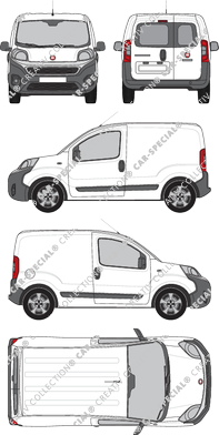 Fiat Fiorino, Kastenwagen, Heck verglast, Rear Wing Doors (2016)