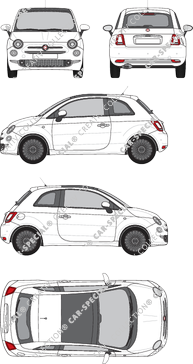 Fiat 500, Hatchback, 3 Doors (2020)