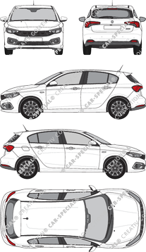 Fiat Tipo, Hatchback, 5 Doors (2021)