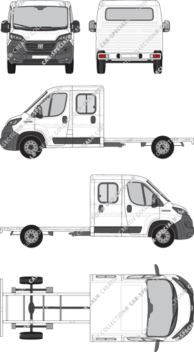 Fiat Ducato, Chassis for superstructures, L4, double cab (2021)