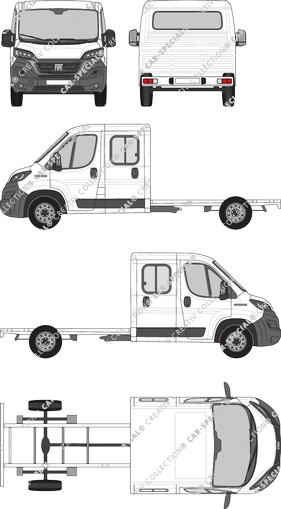 Fiat Ducato, Fahrgestell für Aufbauten, L4, Doppelkabine (2021)