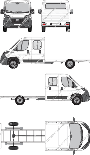 Fiat Ducato, Chassis for superstructures, L5, double cab (2021)