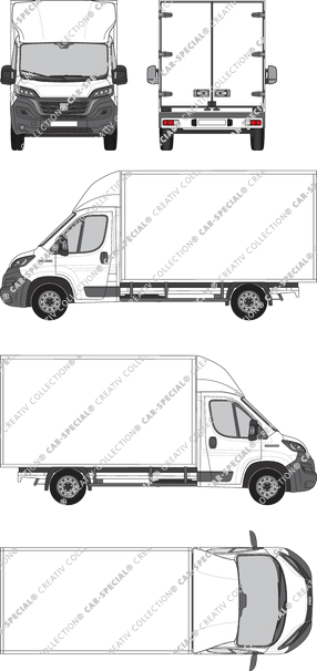 Fiat Ducato, Box bodies, L3, single cab, Rear Wing Doors (2021)