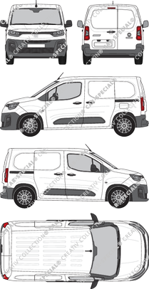 Fiat Doblò Cargo, van/transporter, L1, Rear Wing Doors, 2 Sliding Doors (2022)