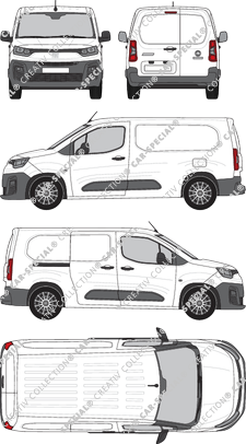 Fiat Doblò Cargo, van/transporter, L2, Rear Wing Doors, 1 Sliding Door (2022)