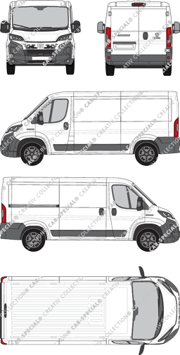 Fiat Ducato, furgone, L2H1, Rear Wing Doors, 1 Sliding Door (2024)