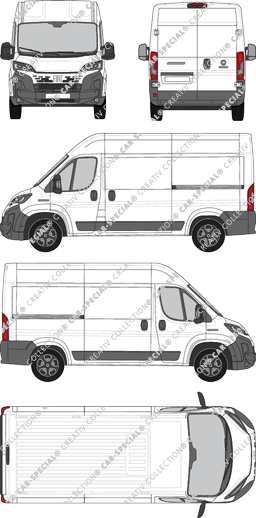 Fiat Ducato, furgone, L2H2, Rear Wing Doors, 2 Sliding Doors (2024)