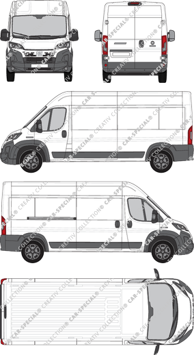 Fiat Ducato, van/transporter, L3H2, Rear Wing Doors, 1 Sliding Door (2024)