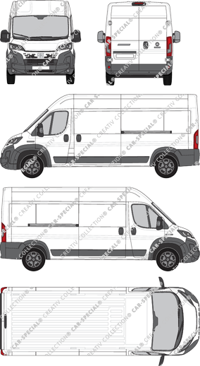 Fiat Ducato, Kastenwagen, L3H2, Rear Wing Doors, 2 Sliding Doors (2024)