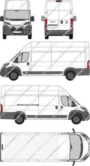 Fiat Ducato, furgone, L4H3, Rear Wing Doors, 1 Sliding Door (2024)