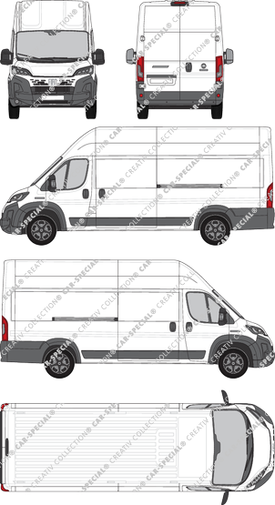 Fiat Ducato, furgone, L4H3, Rear Wing Doors, 2 Sliding Doors (2024)