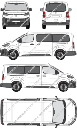 Fiat E-Scudo, Kleinbus, L3 lang, Rear Flap, 2 Sliding Doors (2024)