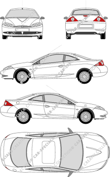 Ford Cougar Coupé, 1998–2002 (Ford_001)