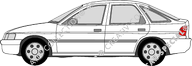 Ford Escort Hatchback, 1992–1995